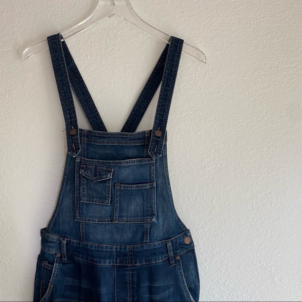 FREE PEOPLE skinny denim overalls SIZE 27